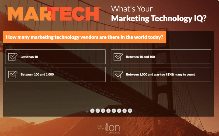 MarTech – Marketing technology IQ quiz