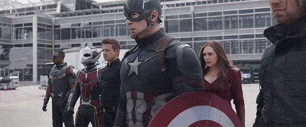 Cena de Capitão América: Guerra Civil - Marvel