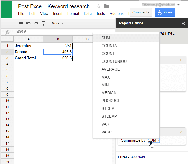 Como usar Excel