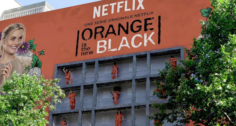 marketing de guerrilha: orange is the new black Paris