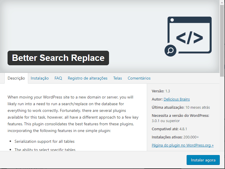 Better Search Replace