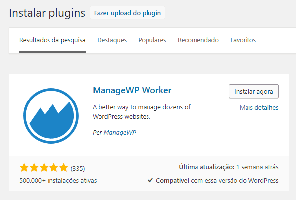 Plugin para WordPress ManageWP Worker