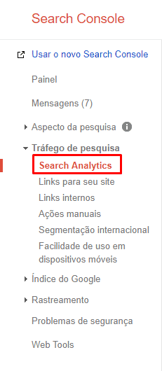 Google Search Console Search Analytics