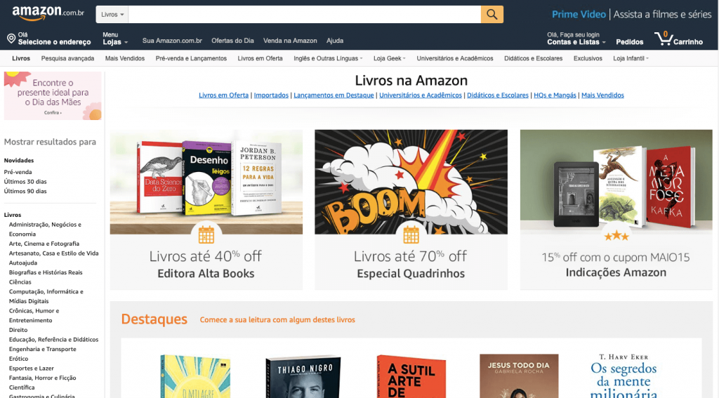 seo e web design Amazon