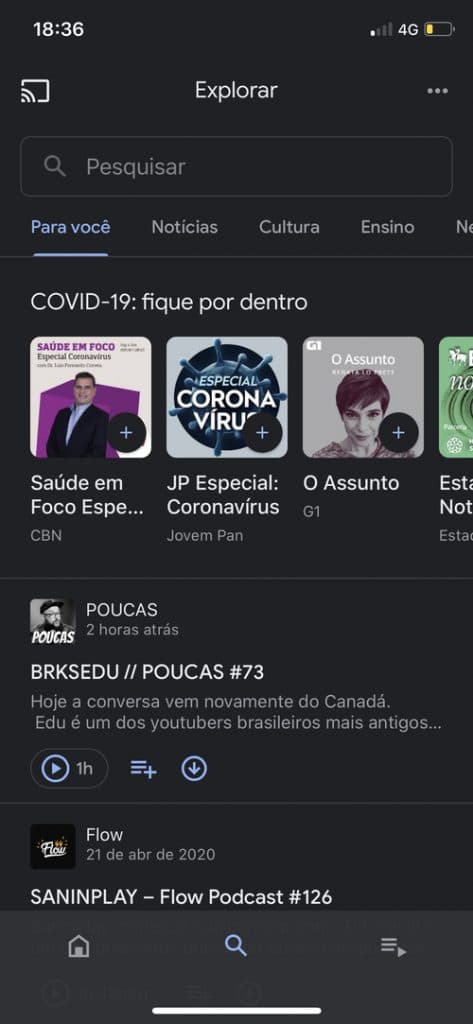 Crescimento de podcasts no Brasil