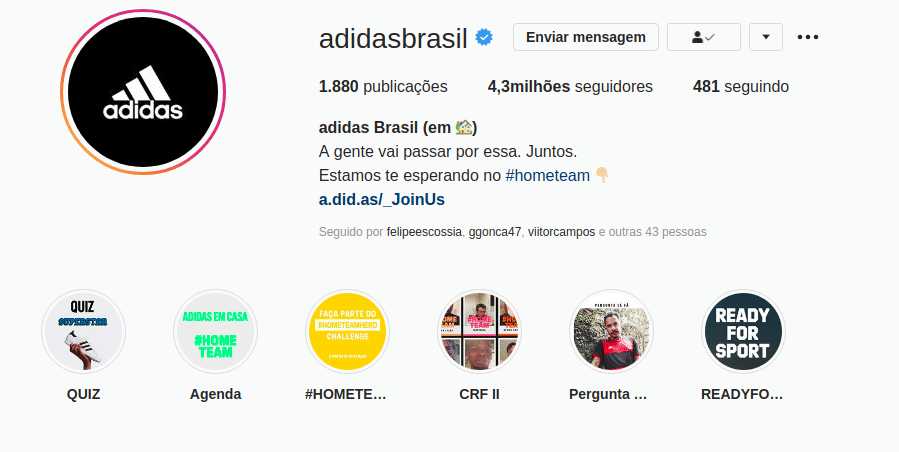 Instagram Adidas
