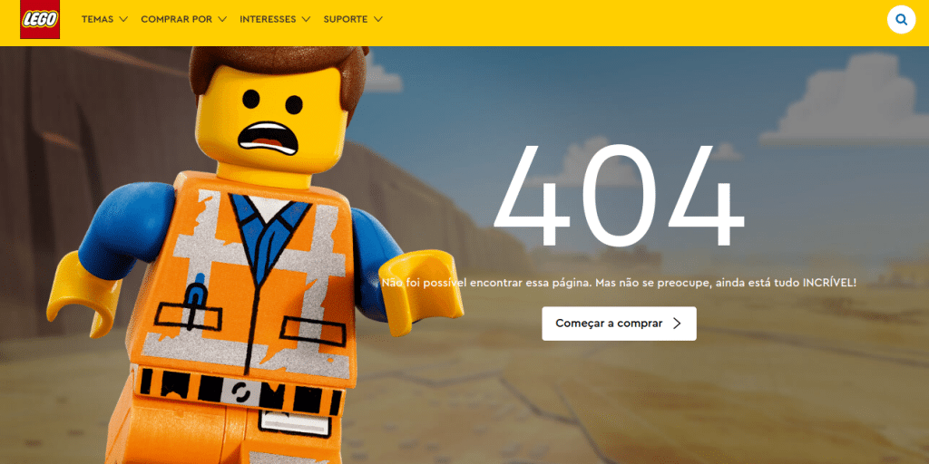 página de erro 404 personalizada