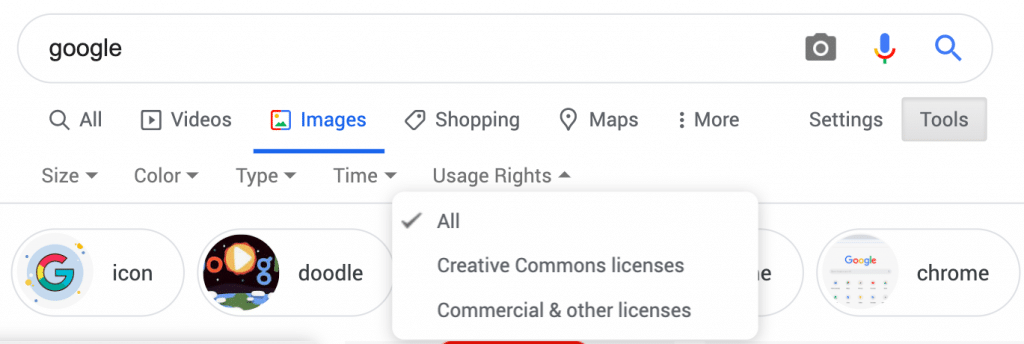 Pesquisa de imagem do Google passa a contar com Licenças Creative Commons