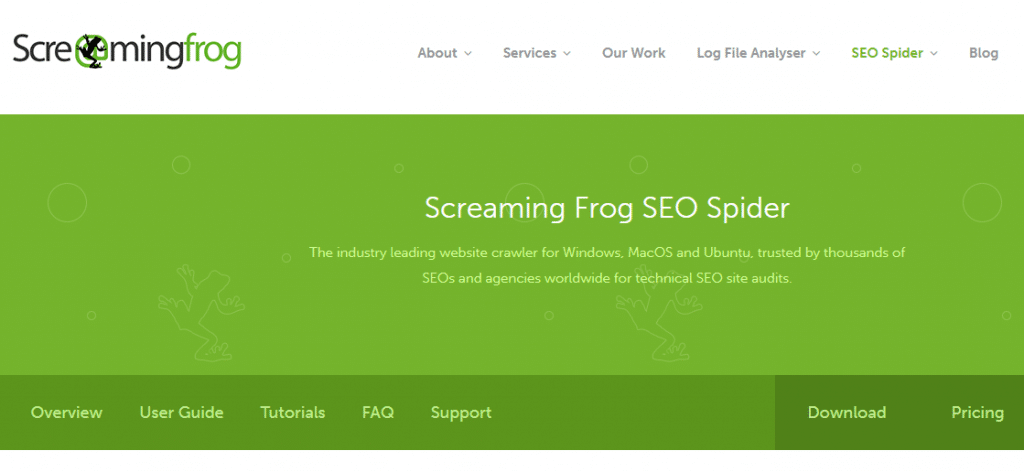 Screaming Frog Content Audit