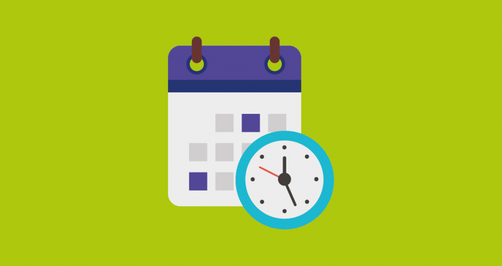 Calendário e relógio, itens essenciais nas Regras de produtividade para produtores de conteúdo