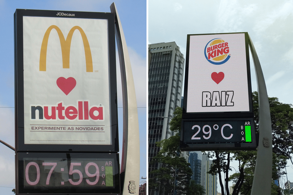 Ações publicitárias do McDonald's e do Burger King