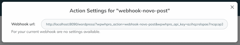 Criar uma URL Webhook
