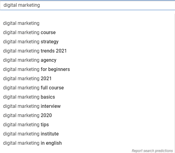 "digital marketing" search