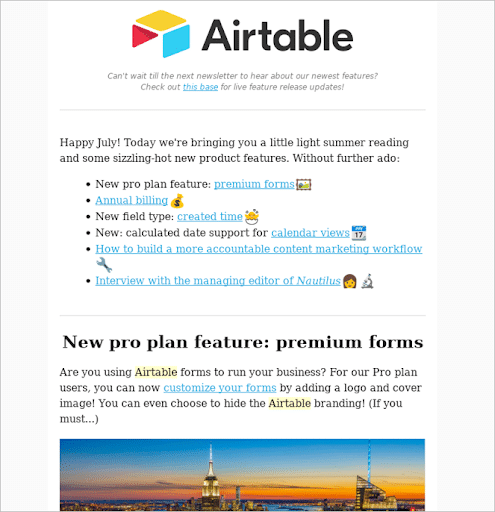 airtable's email