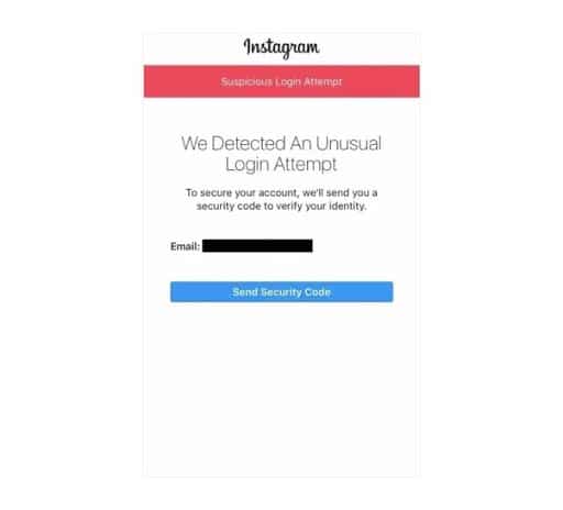 instagram's email