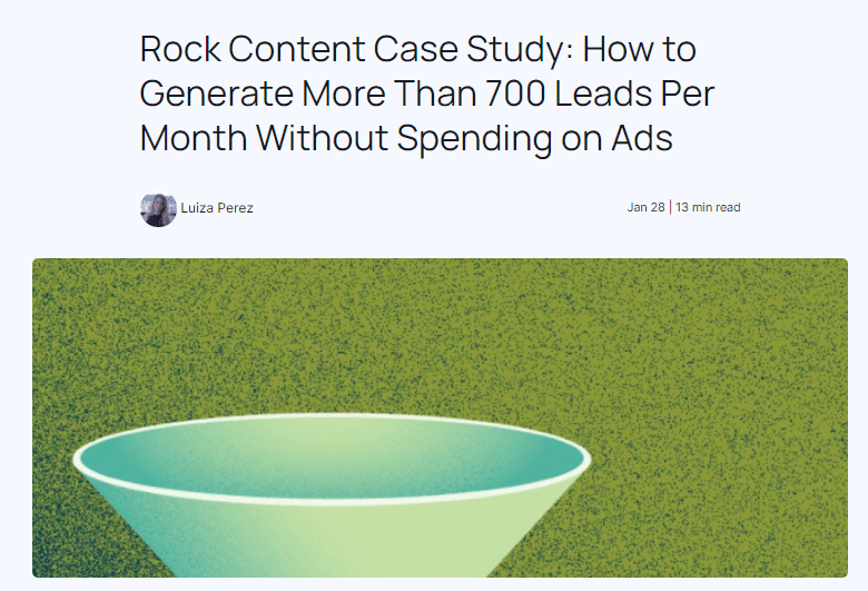 case study on how to generate leads without using ads