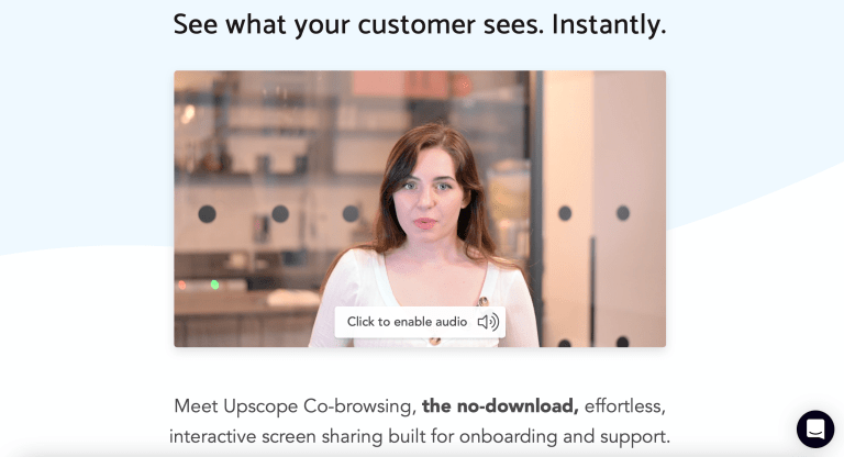 Upscope – From screen-sharing to Co-browsing
