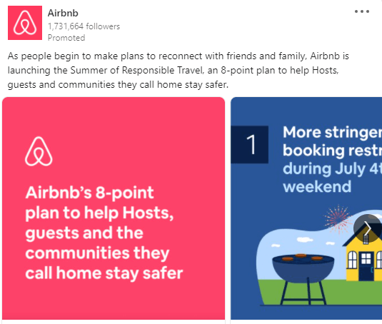 Airbnb example.