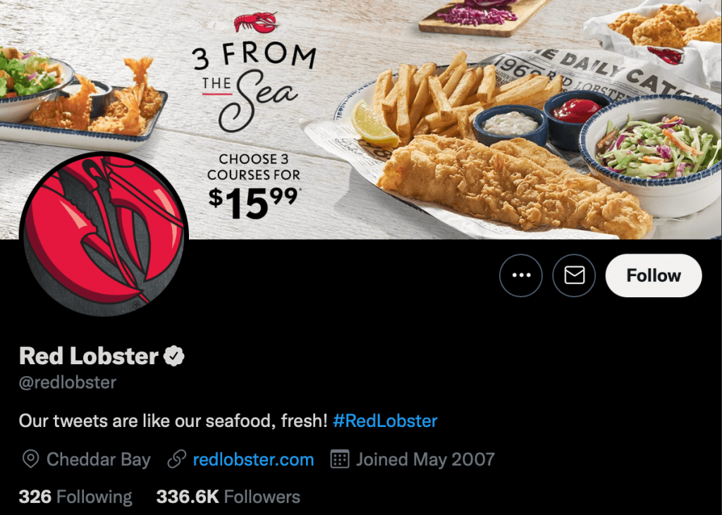 Red Lobster bio.