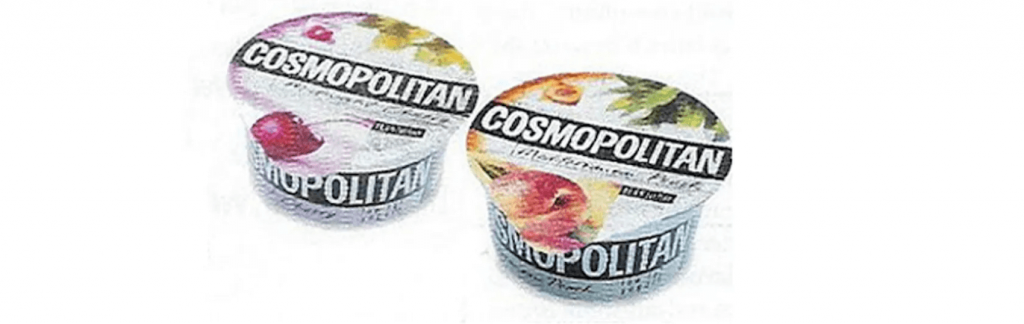 brand extension example: Cosmopolitan Yogurt