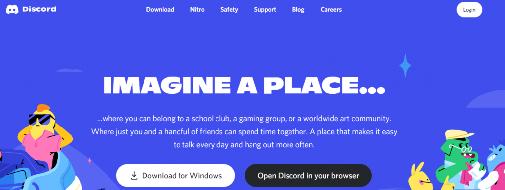 discord page (most visited websites)