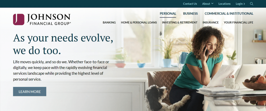 Johnson Financial Group website