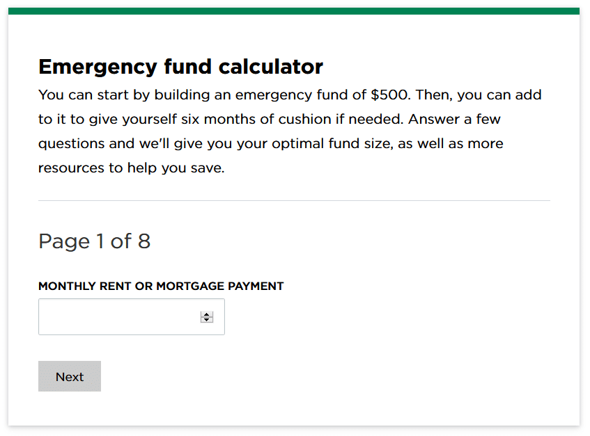 Nerdwallet (emercency fund calculator)
