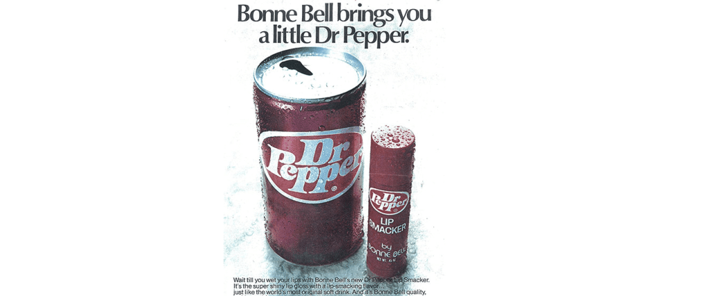 Dr. Pepper + Bonne Bell (co-branding examples)