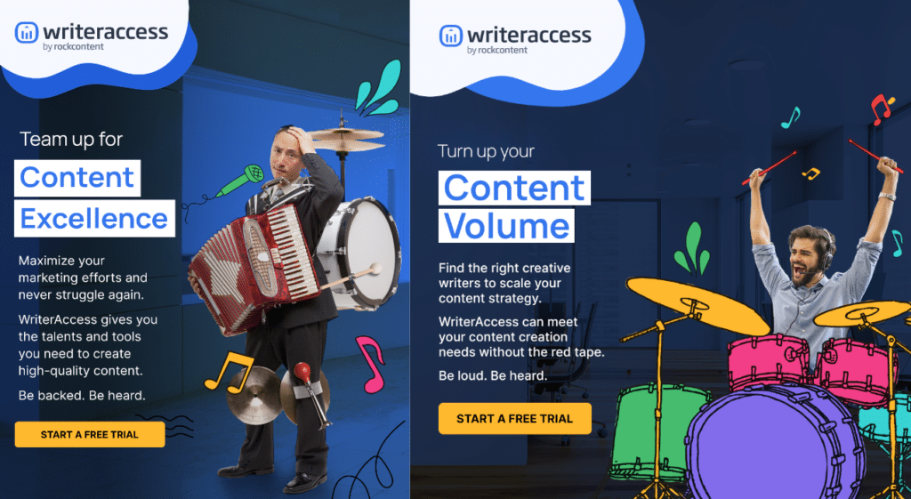 Brand campaign - Image 2: Team up for content excellence & turn up your content volume